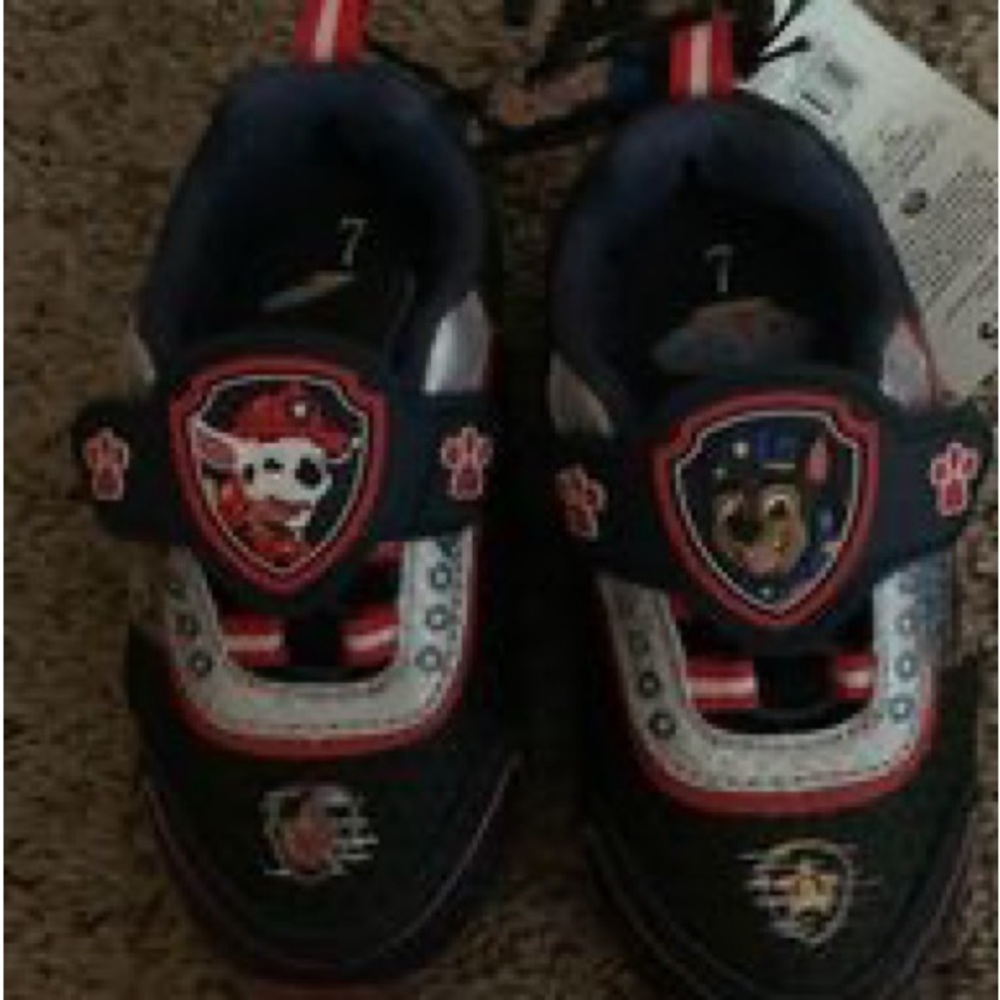 Paw patrol light up shoes size 7